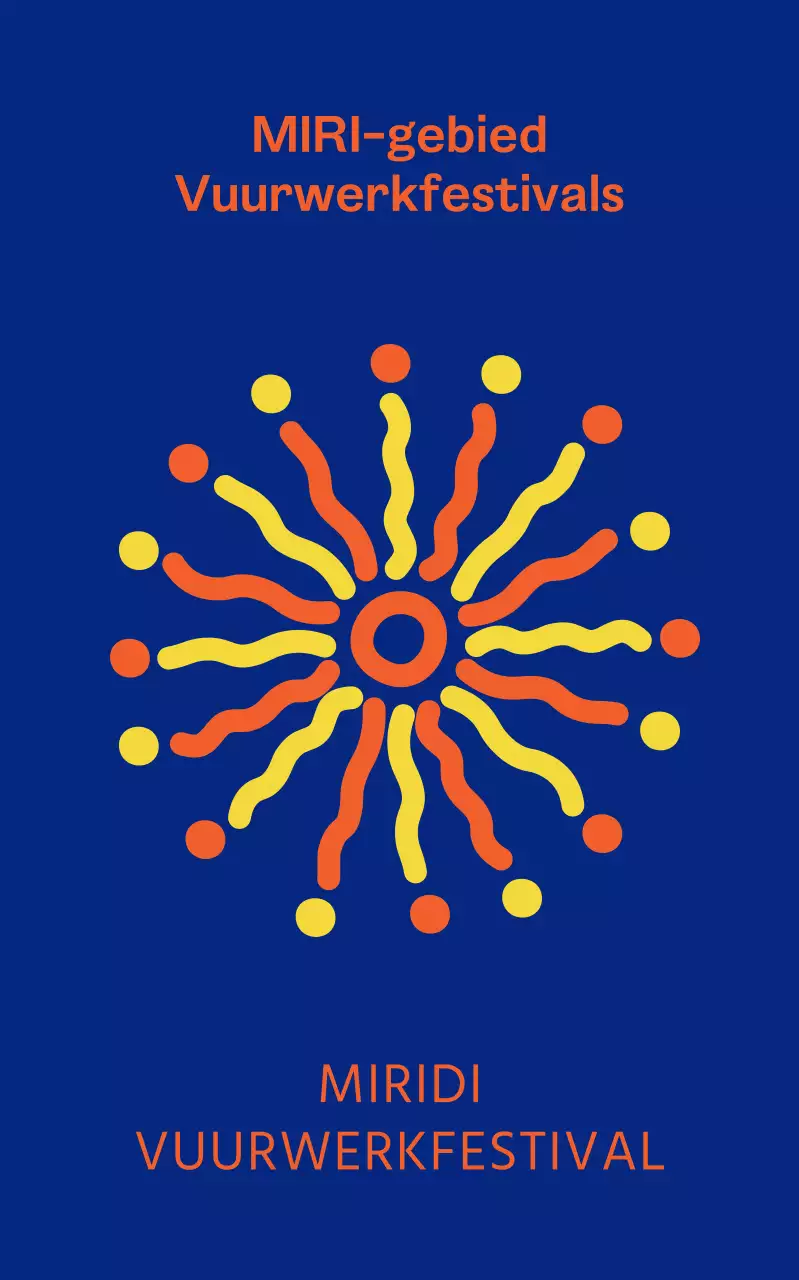 Een spannend festival met vuurwerk dat afgaat met een knal