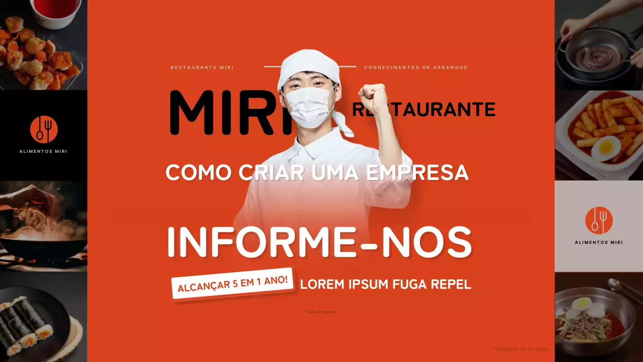 Promova o seu franchise em vermelho e preto