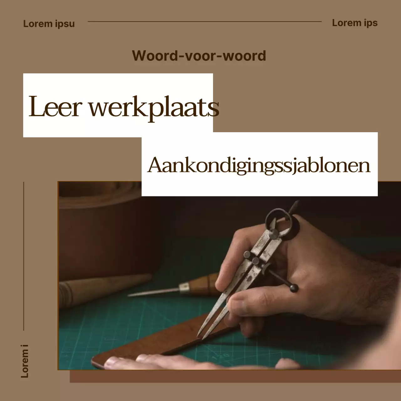 Een gids voor het klassieke bruine en witte leerbewerkersmerk