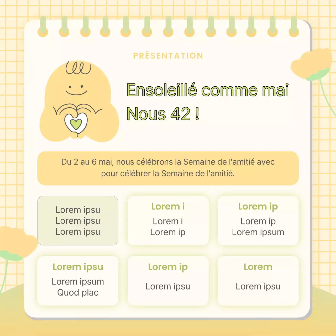 Postes de campagne d'amitié rose et bleu clair