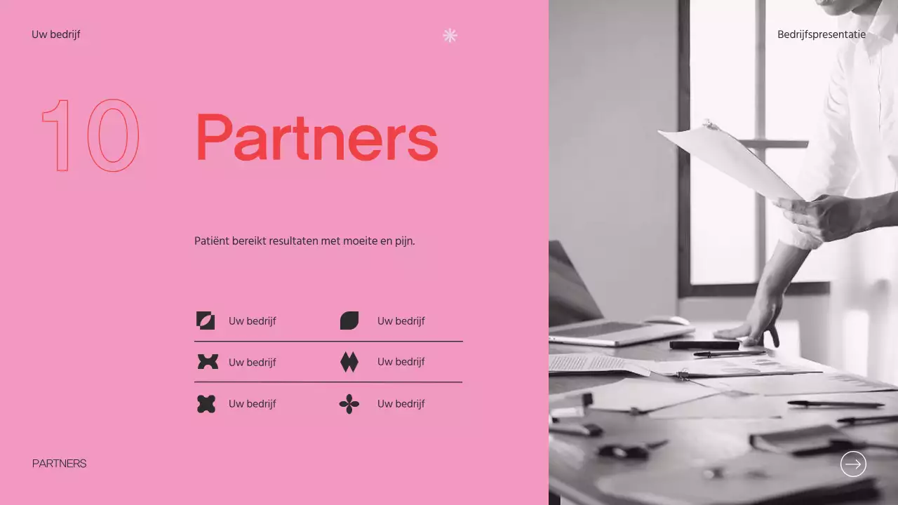 Soft Pink Clean Bedrijfsintroductie