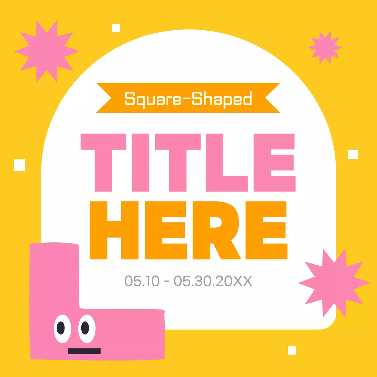 Frame main title for a pop of rainbow colors