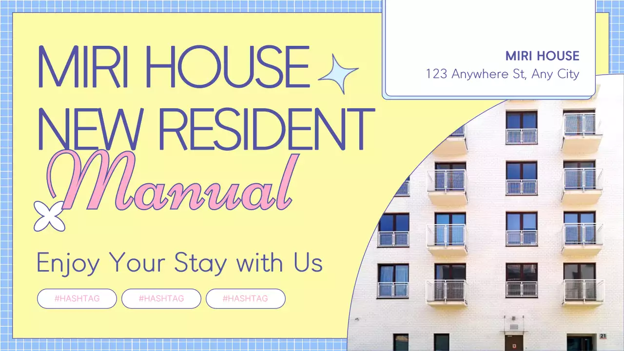 다채로운 트렌디 하우스 매뉴얼 프레젠테이션