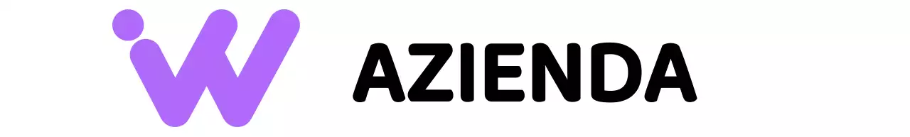 Logo aziendale con un semplice simbolo alfabetico nero