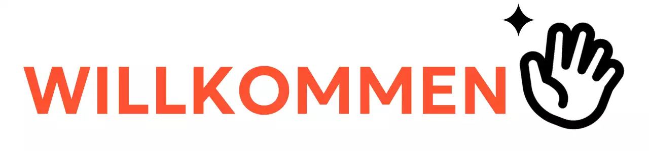 Englisches Camp Werbedesign mit Handsymbol