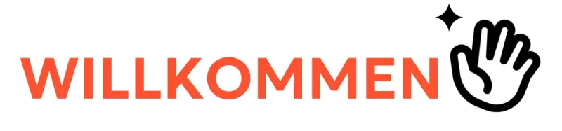 Englisches Camp Werbedesign mit Handsymbol