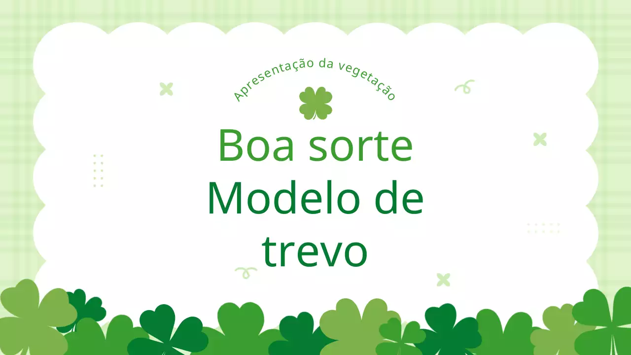 Proposta bonita de fundo de trevo de quatro folhas com verdura e folhas de lótus