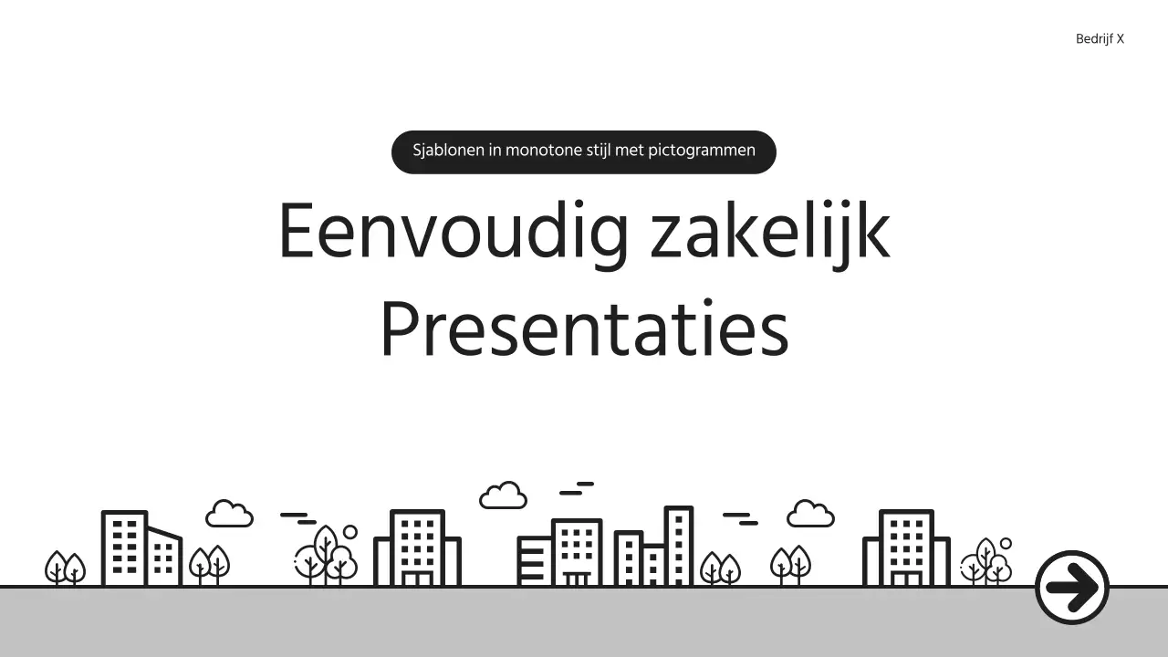 Een eenvoudige zakelijke sollicitatiebrief in grijs en zwart