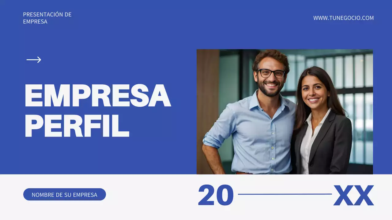 Presentación de la empresa Blue Minimal Business