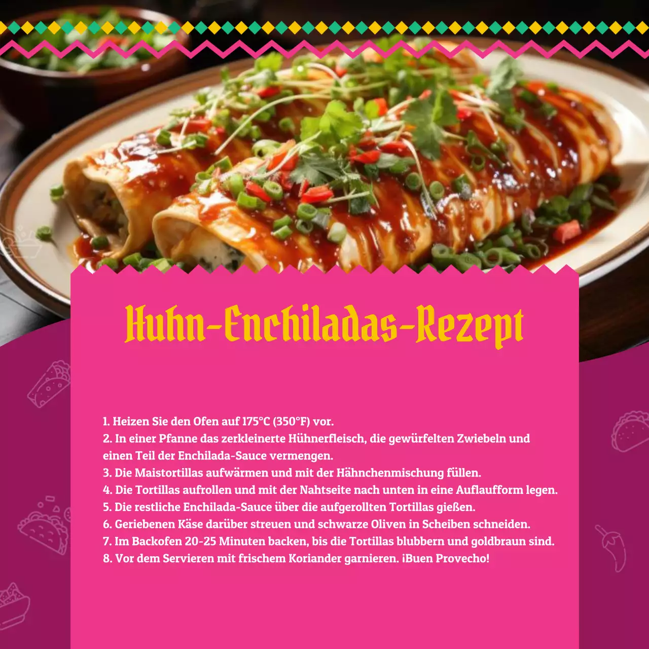 Gelbes traditionelles Cinco de Mayo-Rezept