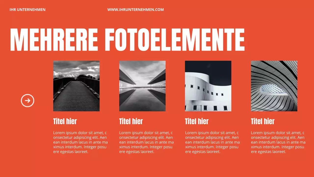 Orange Bold Business Unternehmen Einführung