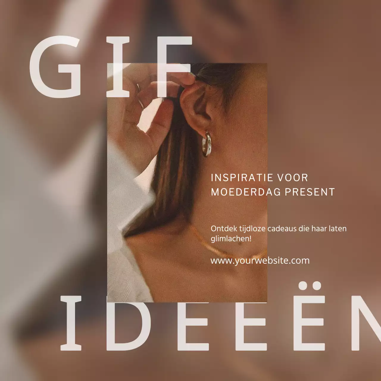 Bruin Elegant Moederdagcadeau Ideeën Promotie