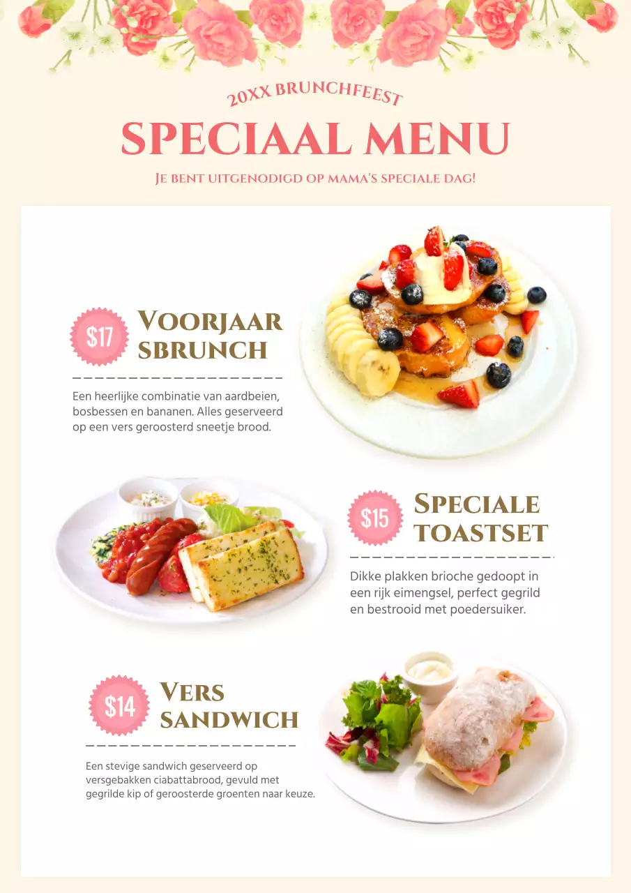 Promoot een luxe Moederdag-evenement in roze en beige