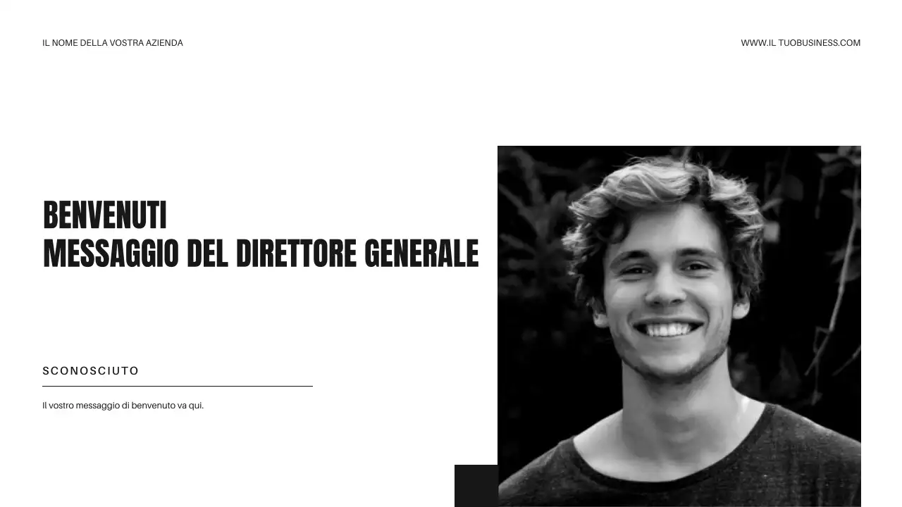 Strategia aziendale minimale in bianco e nero