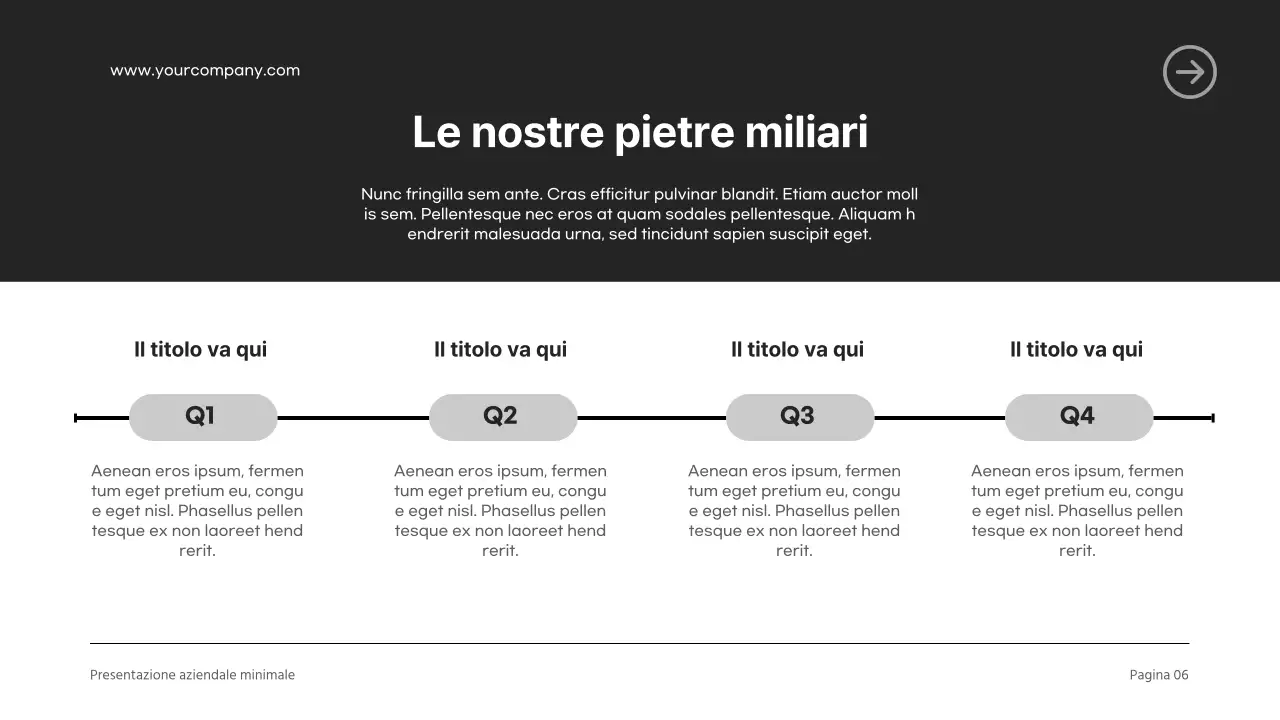 Introduzione aziendale moderna in bianco e nero