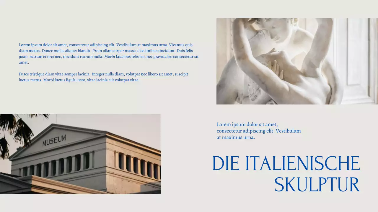 Grau und Blau Elegantes Kunst-Vortragsmaterial