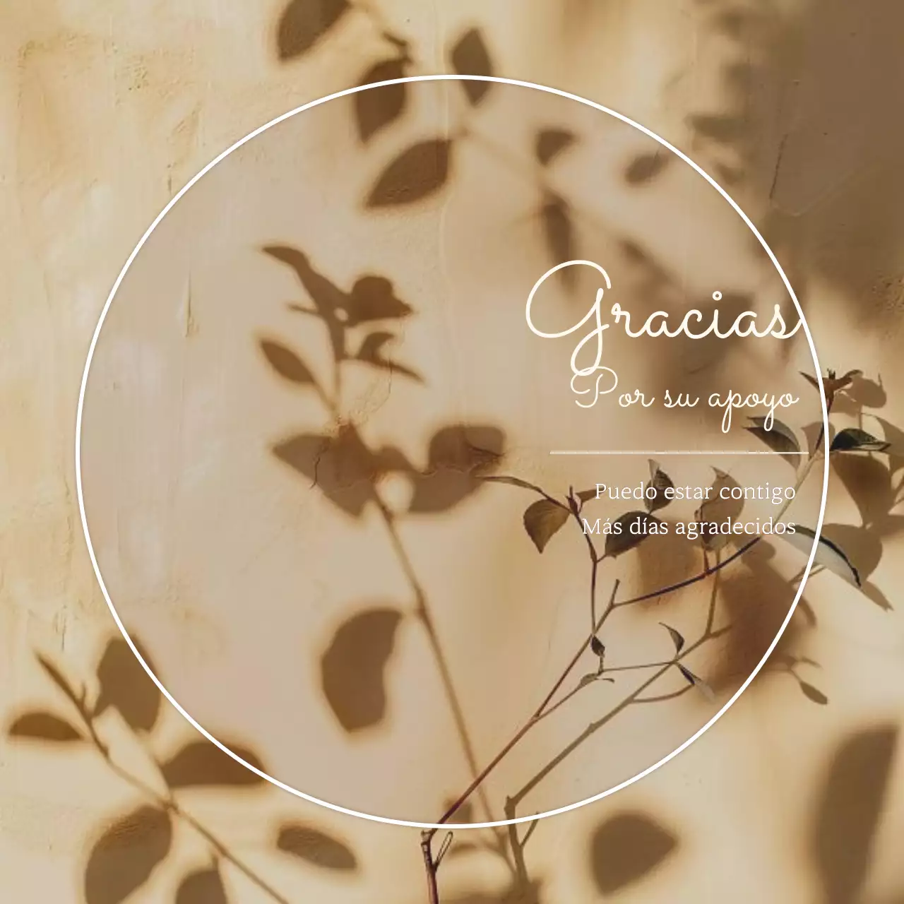 Un puesto de mes de agradecimiento moderno en beige y marrón