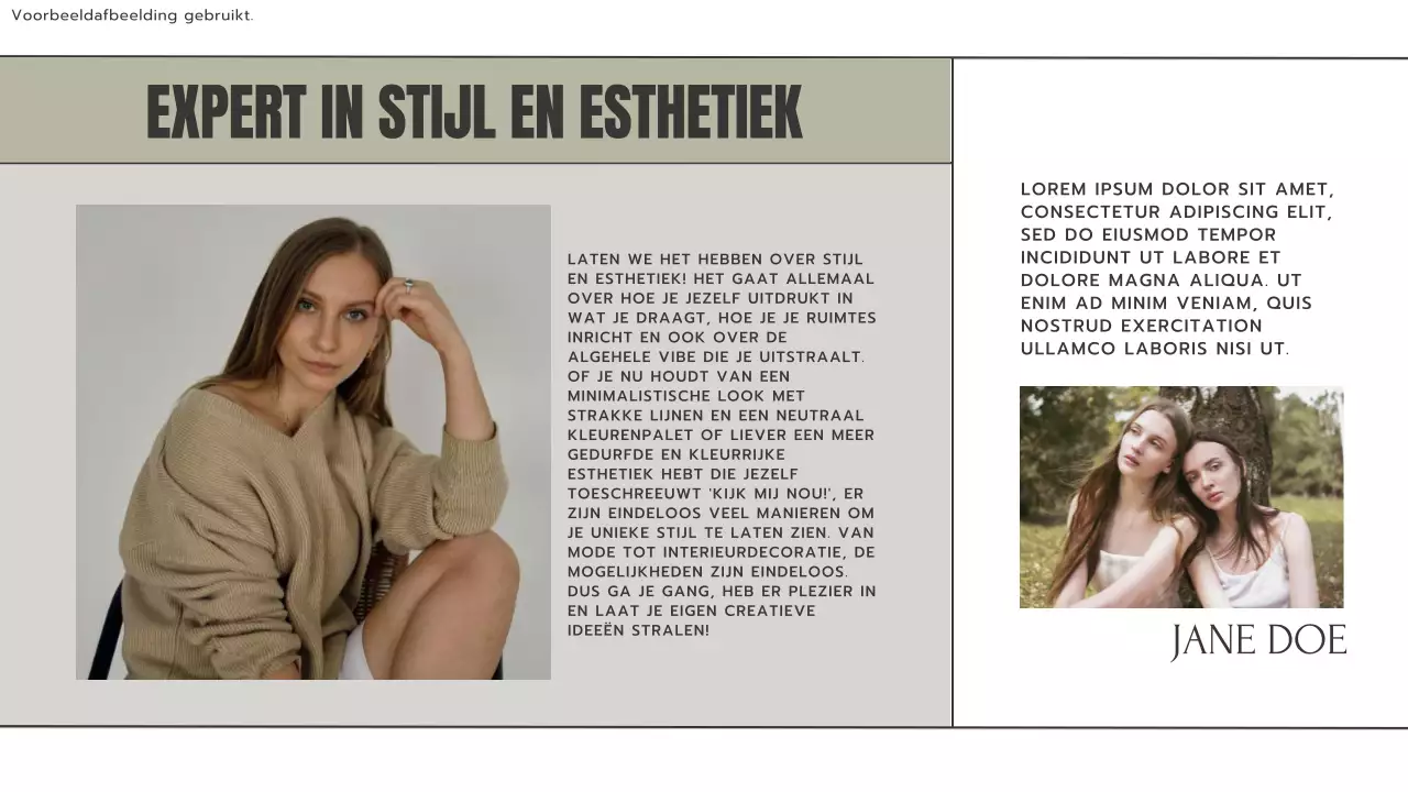 Grijs en Khaki Trend Mode Stylist Blog Promotie
