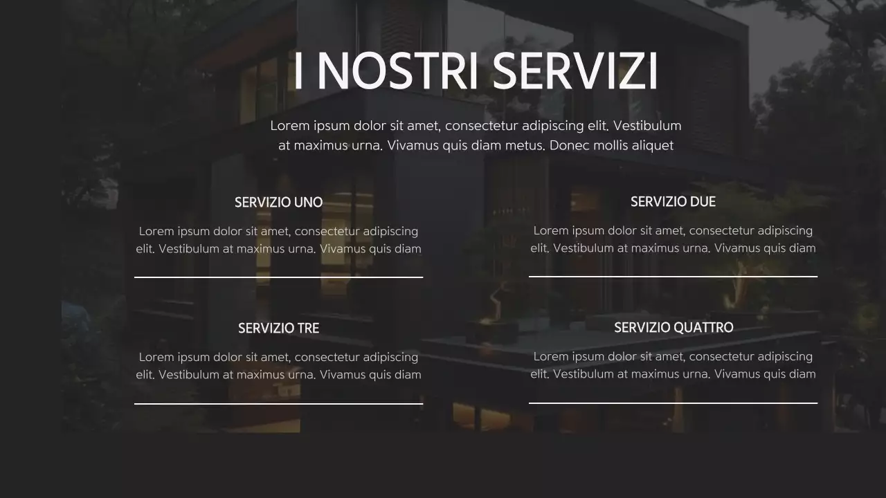 Proposta di ufficio architettonico moderno nero