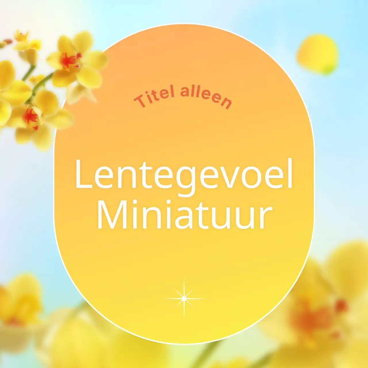 Tropische stijl lente achtergrond cover in lichtblauw en geel