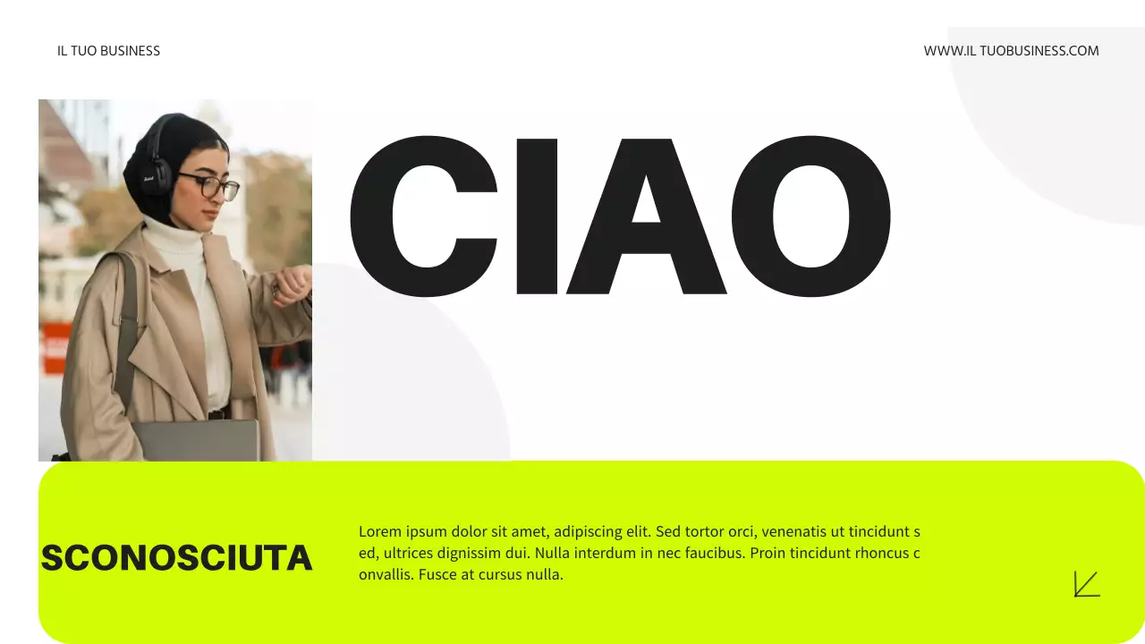 Neon e nero Introduzione moderna al business