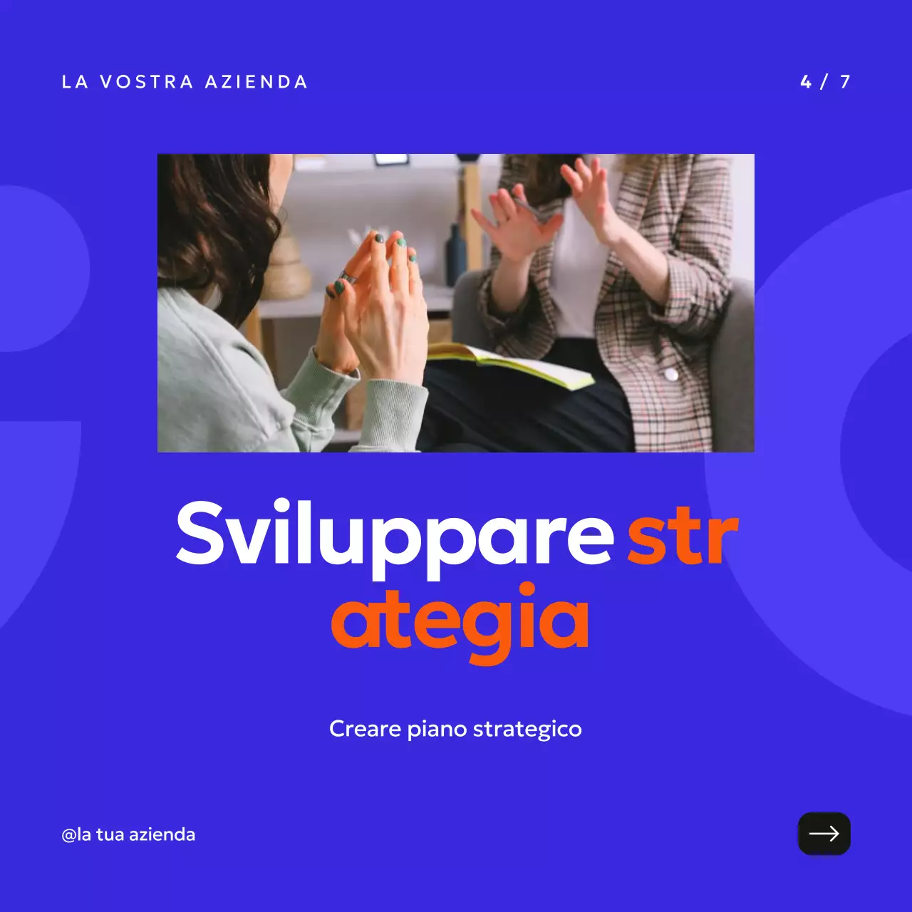 Nero Arancione e Viola Semplice strategia di pianificazione aziendale