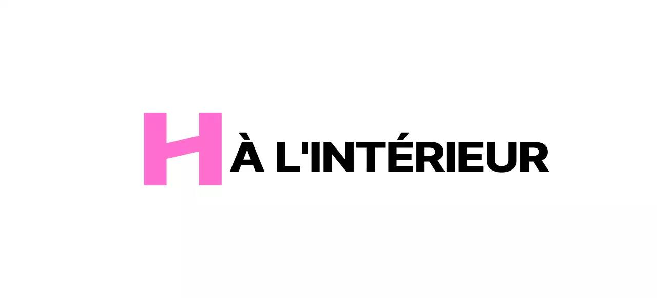 Logo d'un magasin d'intérieur avec une lettre H moderne