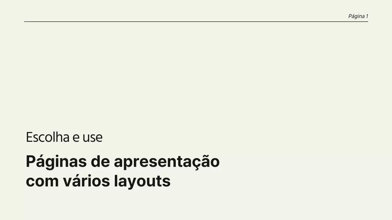 Páginas de apresentação de tendências em bege e preto com vários esquemas Apresentação do produto