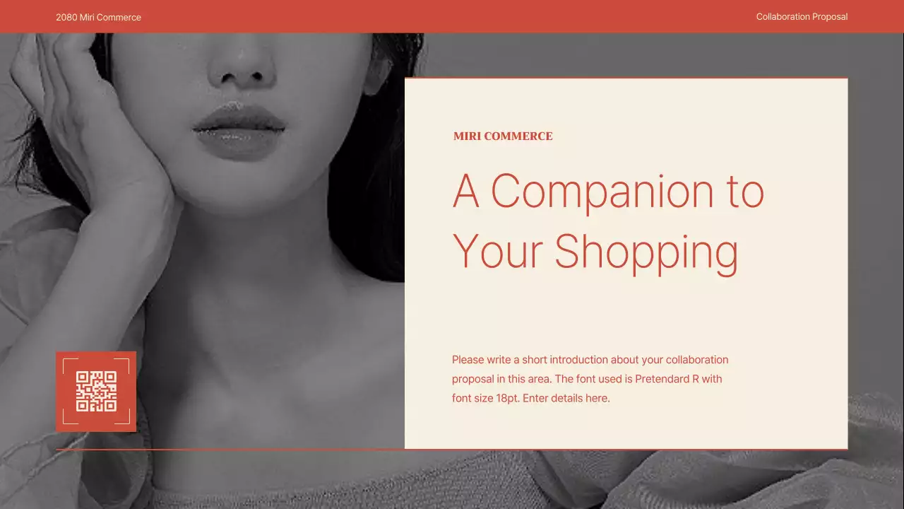 레드 모던 쇼핑 제안 프레젠테이션