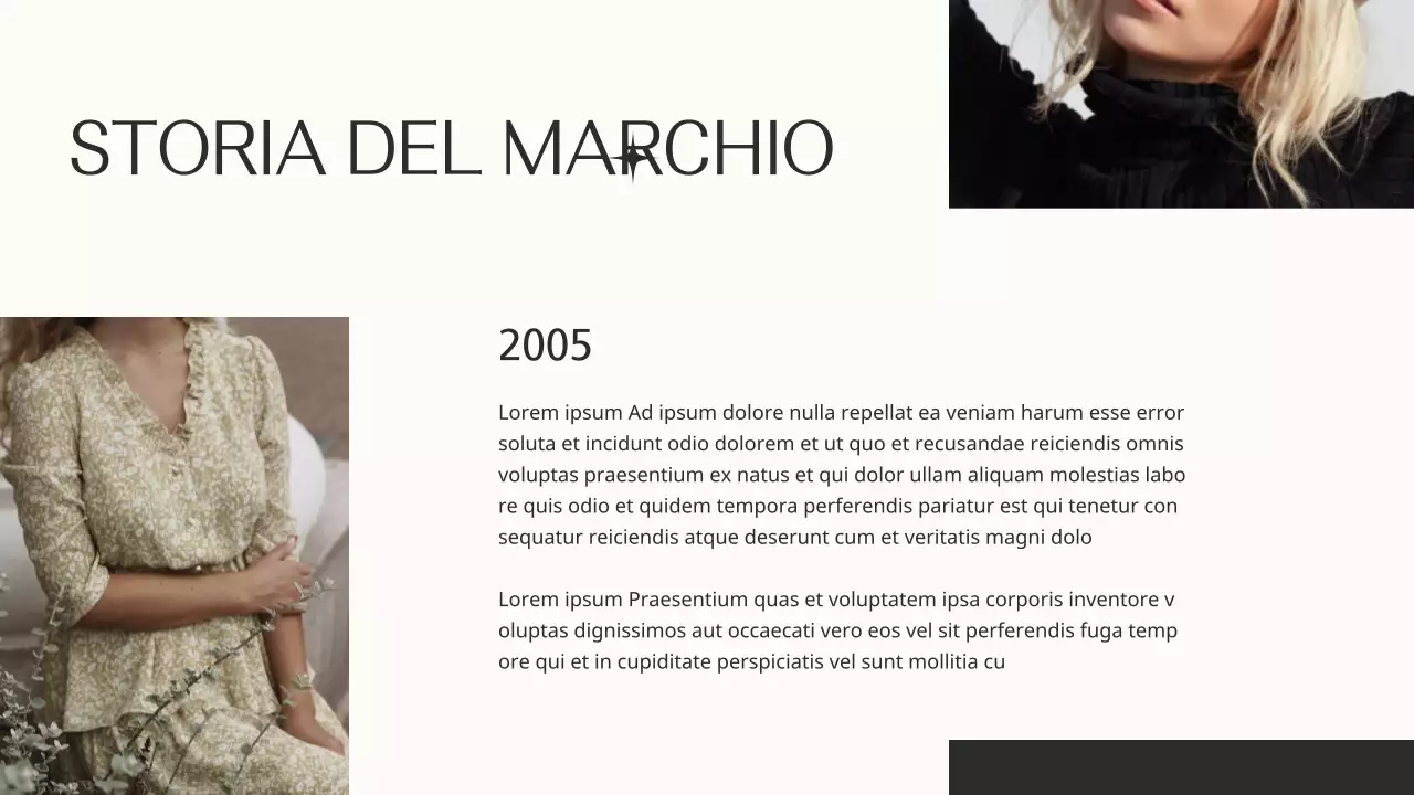 Beige e nero Elegante marchio di moda Pitch Prodotto