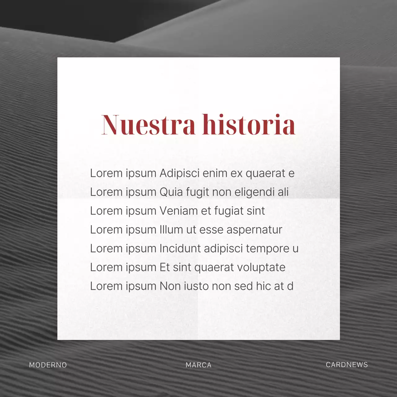 Un briefing de marca para un bolso moderno en rojo, negro y blanco