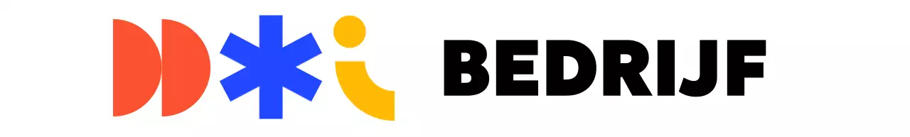 Een kleurrijk institutioneel logo met verschillende vormen