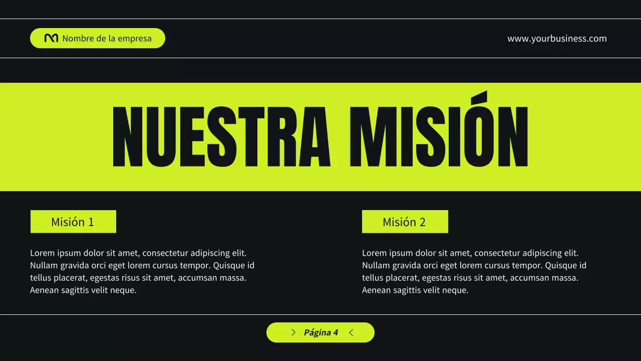 Black and Green Modern Perfil empresarial Presentación de la empresa