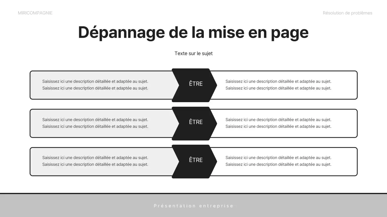 Une lettre de motivation commerciale simple en gris et noir