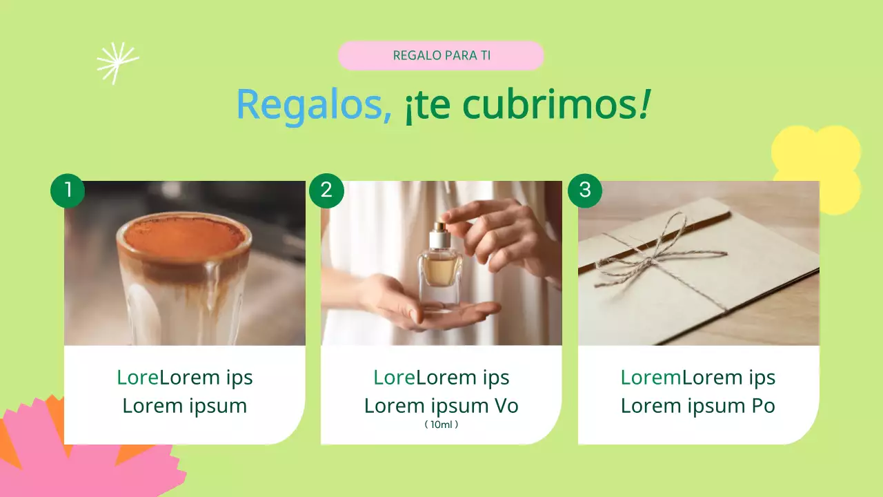 Promocione la venta de regalos del Mes del Hogar Amarillo y Verde