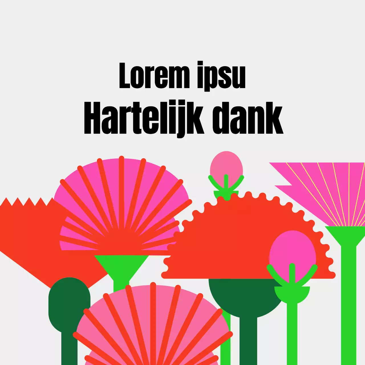 Een veld met anjers voor lerarendag op een heldere achtergrond