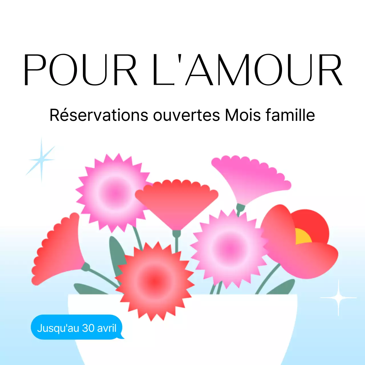 Promouvoir un flux marketing moderne dans les médias sociaux en bleu clair et en rouge