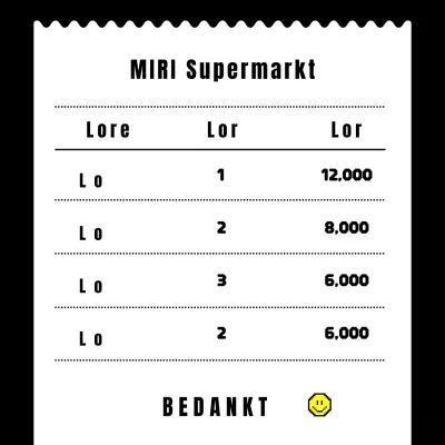 Zwarte en eenvoudige supermarktpromotie