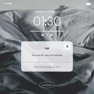 Anuncios de mensajes de notificación grises y blancos, elegantes y emotivos