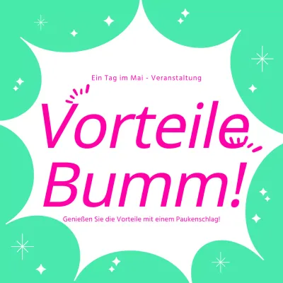 Einfaches Haupt-Thumbnail-Posting in Mint und Hot Pink