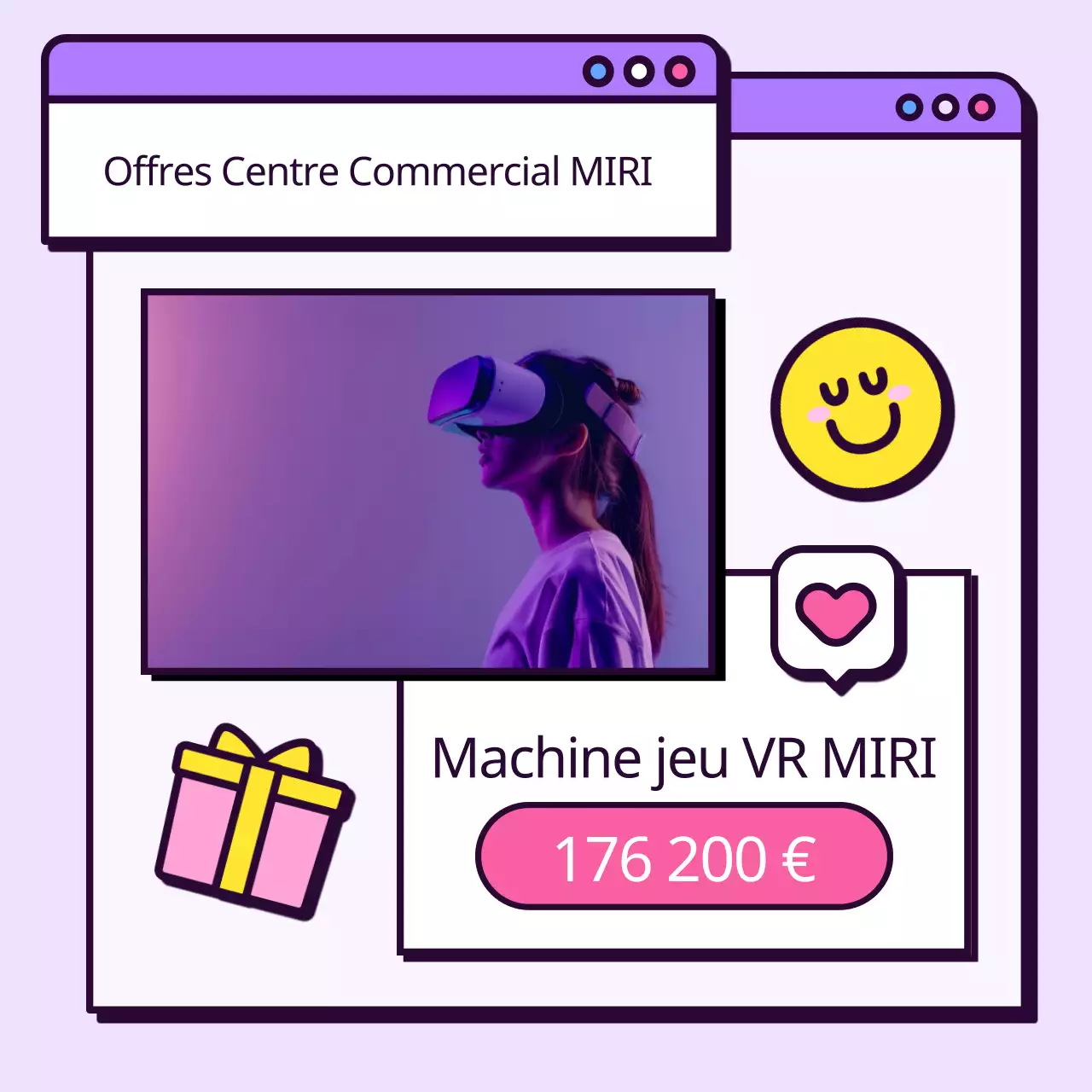 Idées de cadeaux kitsch pour la fête des enfants en violet et rose