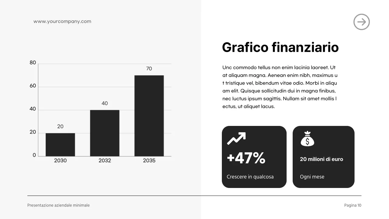 Introduzione aziendale moderna in bianco e nero