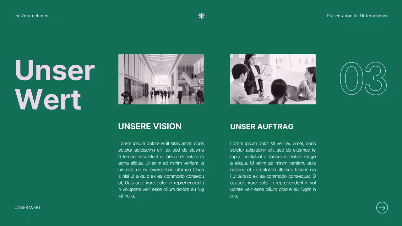 Soft Pink Clean Business Vorstellung des Unternehmens