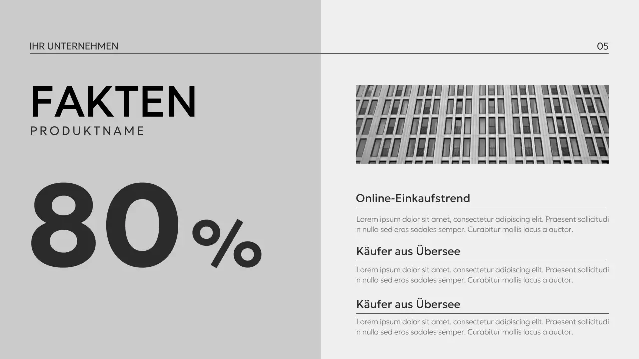 Schwarzes und weißes Minimal Business Profil