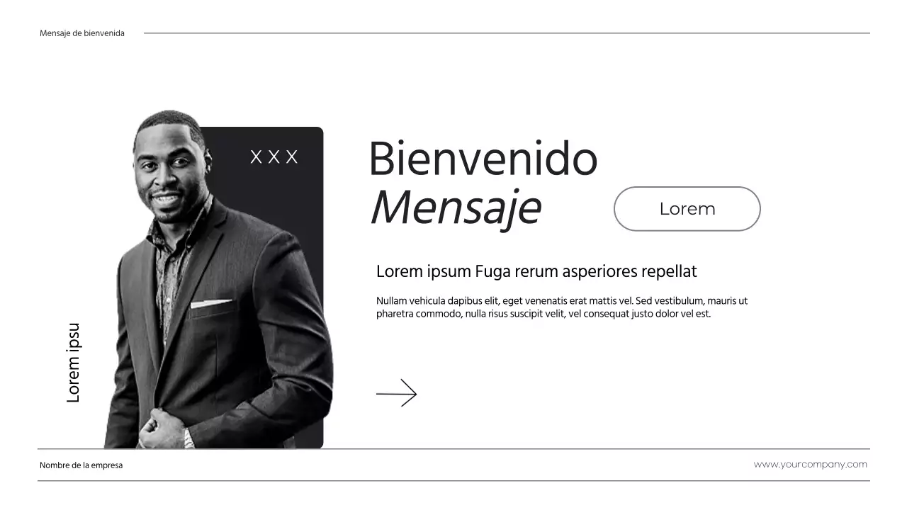 Negro Blanco Minimalista Negocios Sobre Nosotros