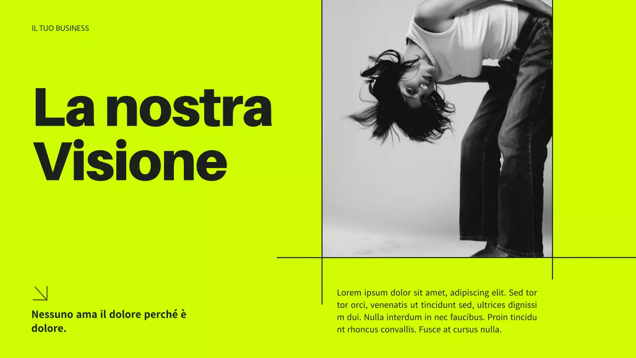 Neon e nero Introduzione moderna al business