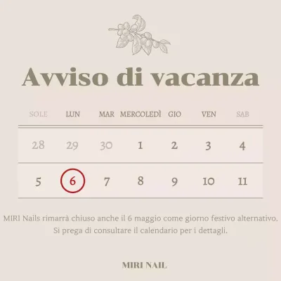 Guida al calendario minimalista del salone per unghie in beige e avorio
