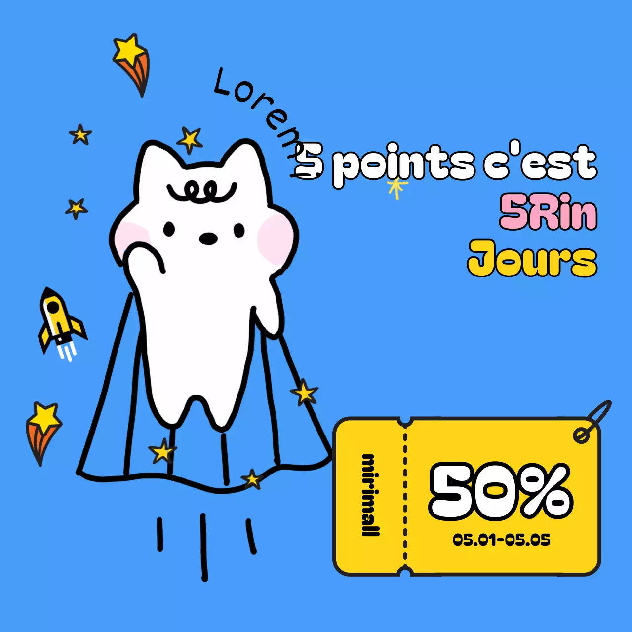 Mignonnes publicités roses et vertes pour les soldes de la Journée des enfants