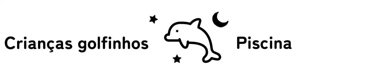 Design giro com ilustrações de golfinhos