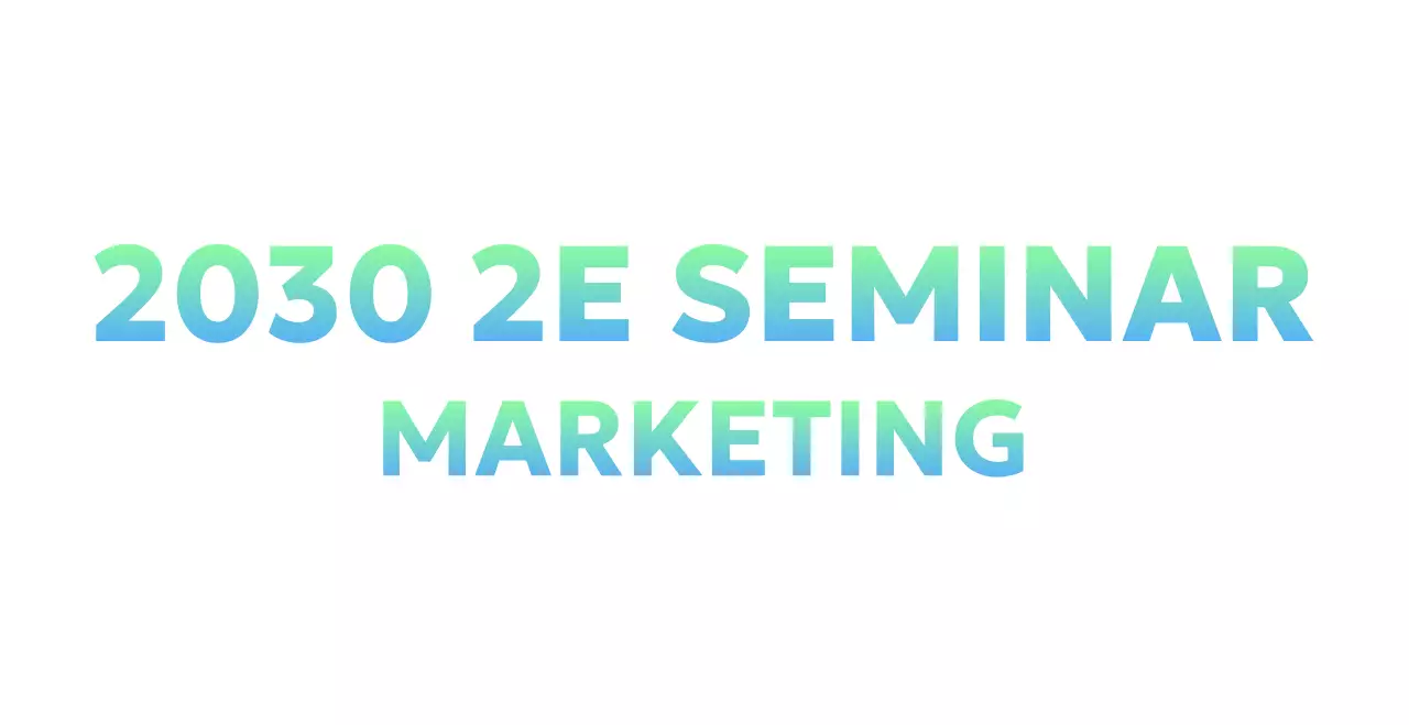 Kleurrijk bedrijfsseminar met gradiëntlogo